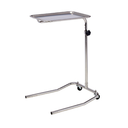 Double & Single Post Mayo Stands----Double Post - Stainless Steel Single Post Mayo Stand